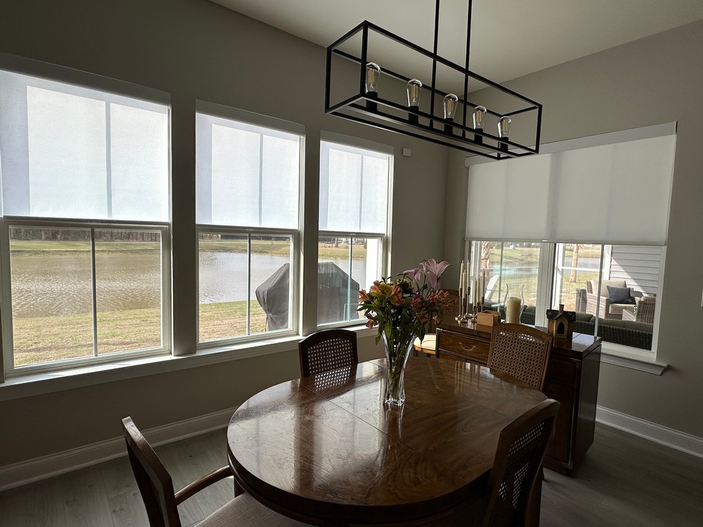 Ambient Beauty of Norman Soluna Roller Shades in Bluffton, SC