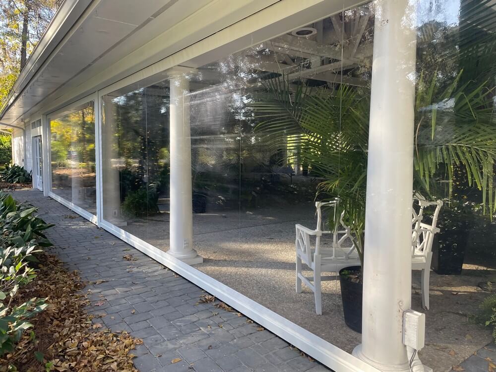 Vinyl screens coastal homes durability