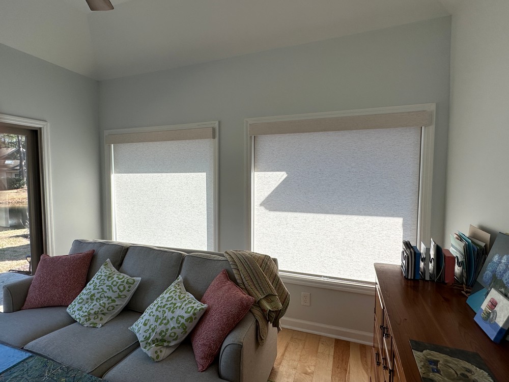 Incredibly-Easy Roller Shades for a Plantation on Savannah Trail in Hilton Head Island, SC