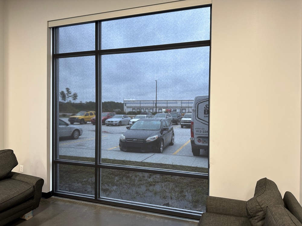 Perfect Roller Solar Shades for Logistics Office on Exchange Pl in Hardeeville, SC